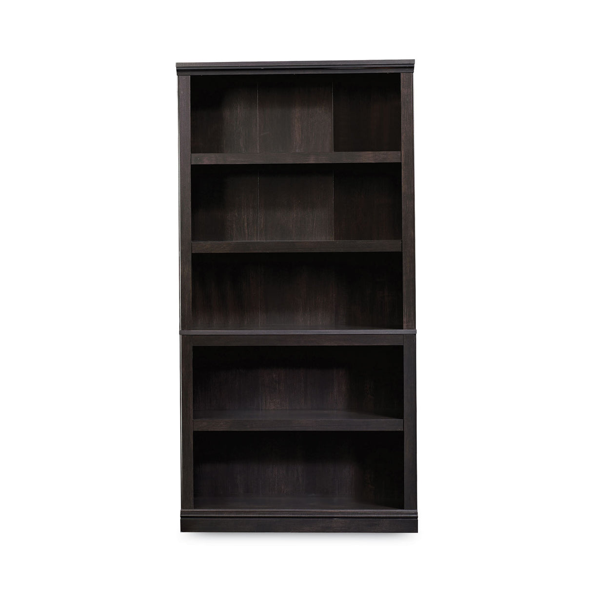 Sauder Select Collection Bookcase, Five-Shelf, 35.27w x 13.22d x 69.76h, Estate Black (414235)