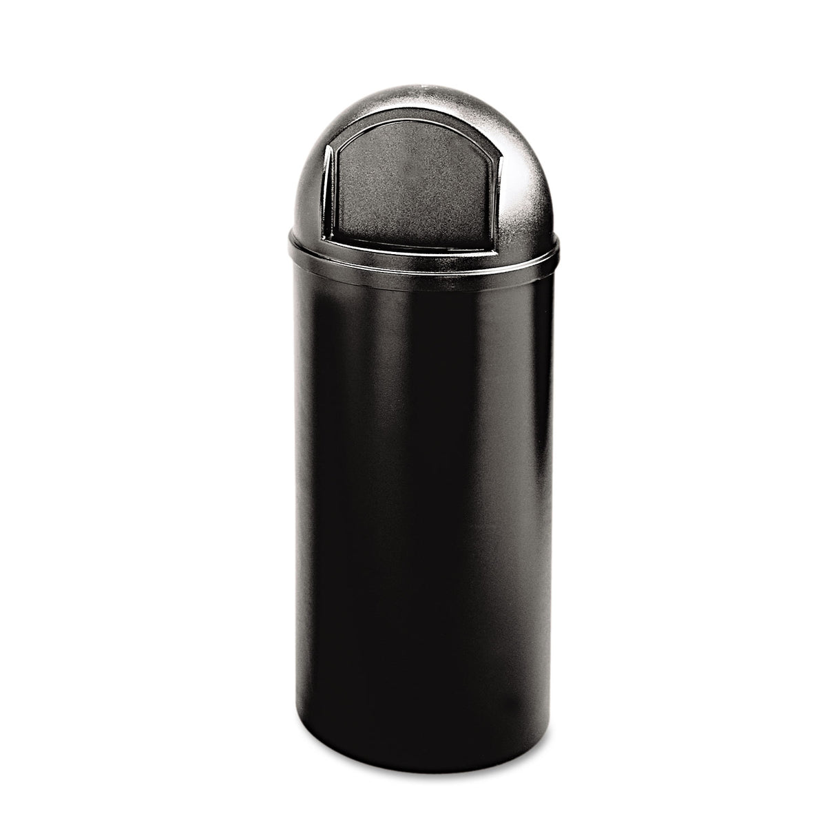 Rubbermaid Commercial Marshal Classic Container, 25 gal, Plastic, Black (817088BK)