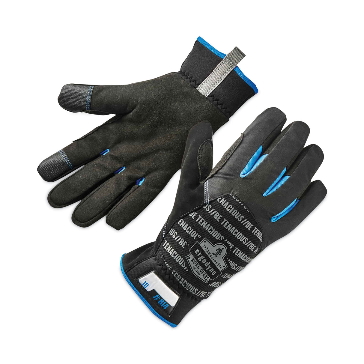 ergodyne ProFlex 814 Thermal Utility Gloves, Black, Small, Pair (17332)
