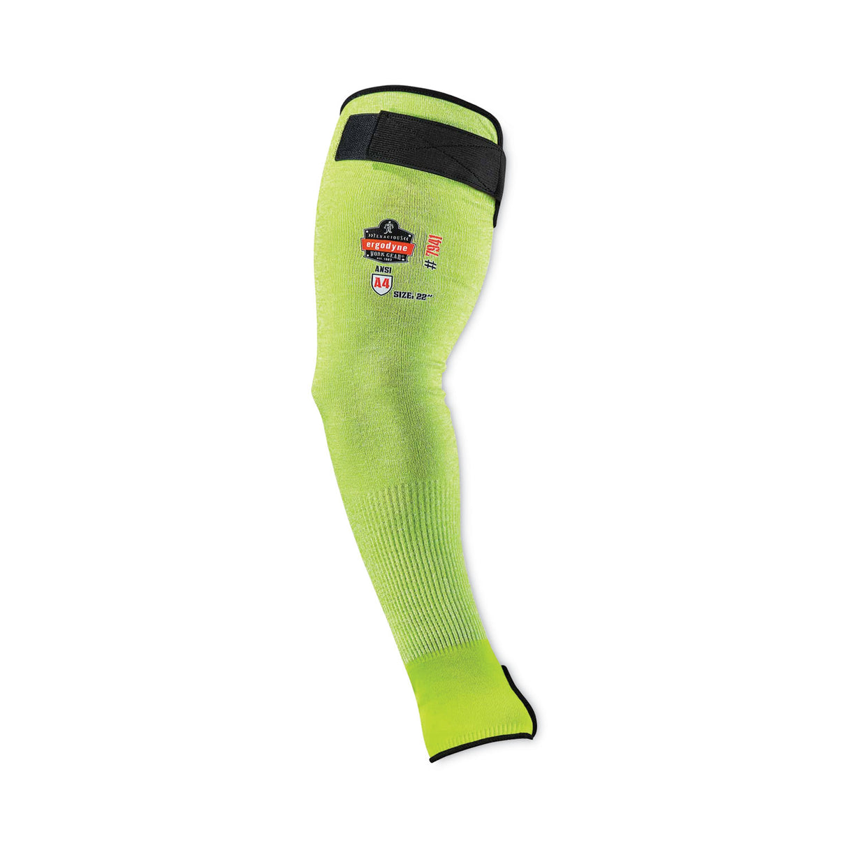 ergodyne ProFlex 7941-PR CR Protective Arm Sleeve, 22", Lime, 144 Pairs/Carton (17949)