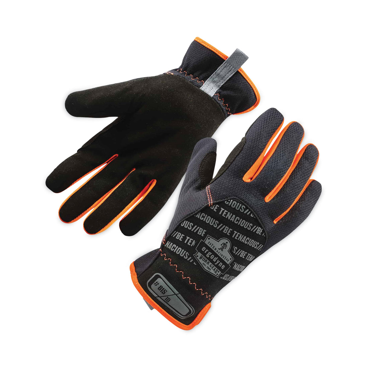 ergodyne ProFlex 815 QuickCuff Mechanics Gloves, Black, 2X-Large, Pair (17206)