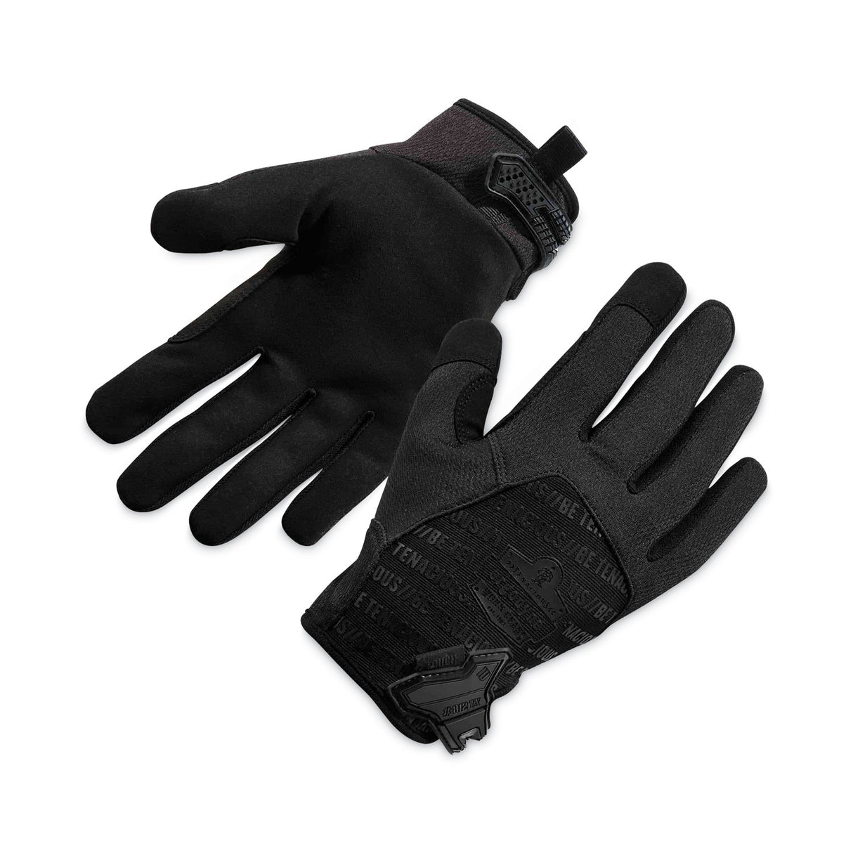 ergodyne ProFlex 812BLK High-Dexterity Black Tactical Gloves, Black, Small, Pair (17572)