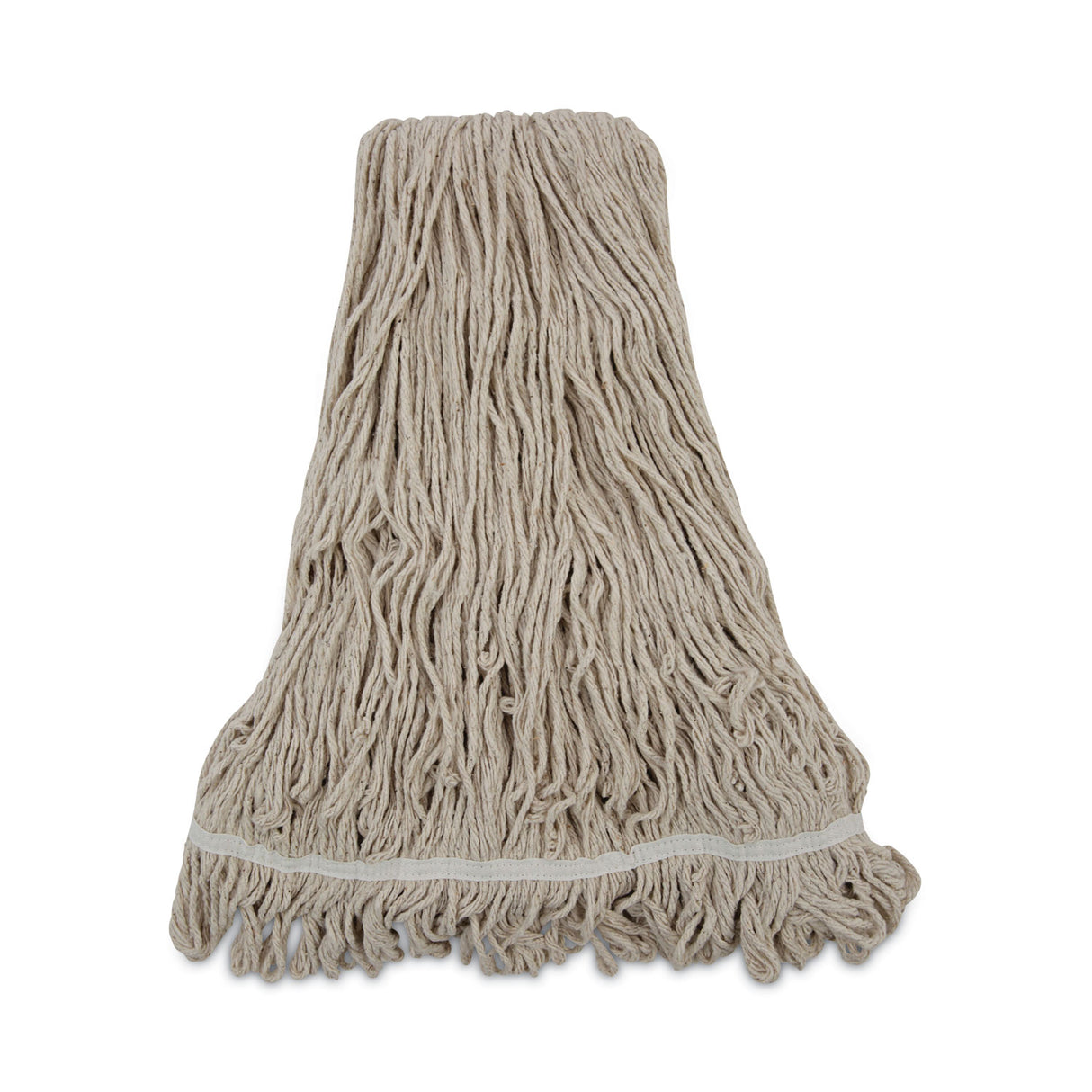 Boardwalk® 32 oz Cotton Loop Mop Head, Standard Head, White, 12 Mops (BWK432C)