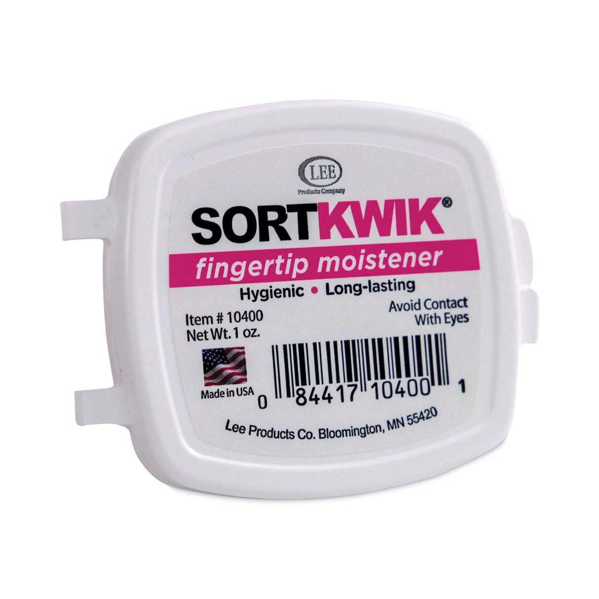 LEE Sortkwik Fingertip Moisteners, 1 oz, Pink (10400)