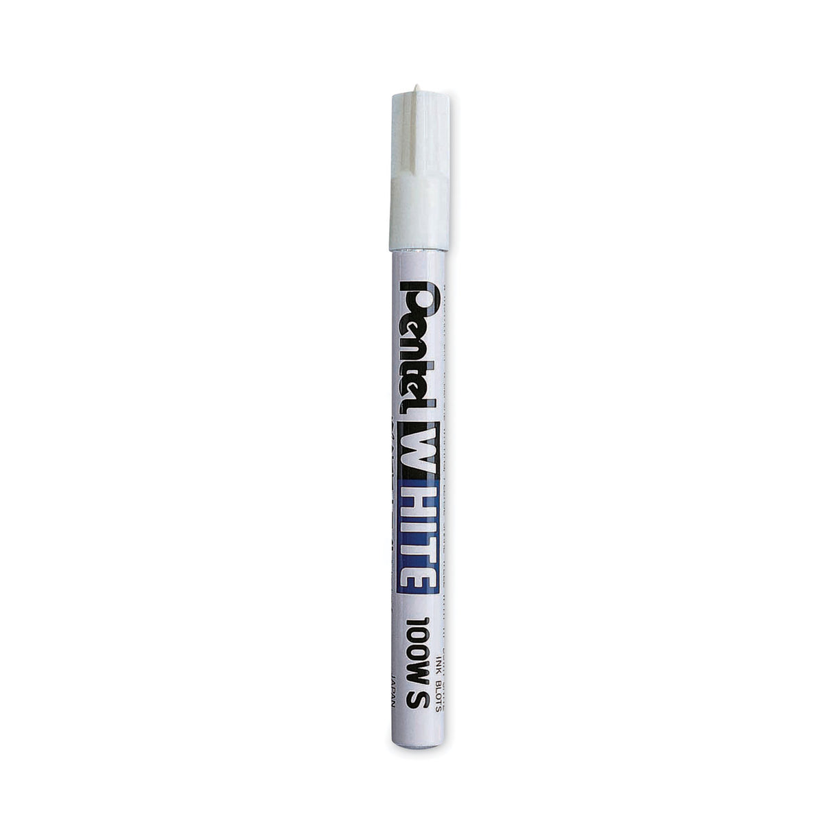 Pentel White Permanent Marker, Fine Bullet Tip, White (100WS)