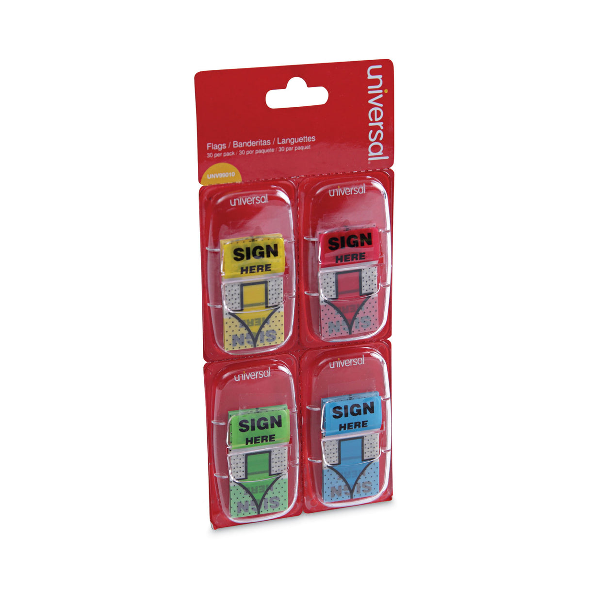 Universal Deluxe Message Arrow Flags, "Sign Here", Assorted Colors, 120/Pack (UNV99010)