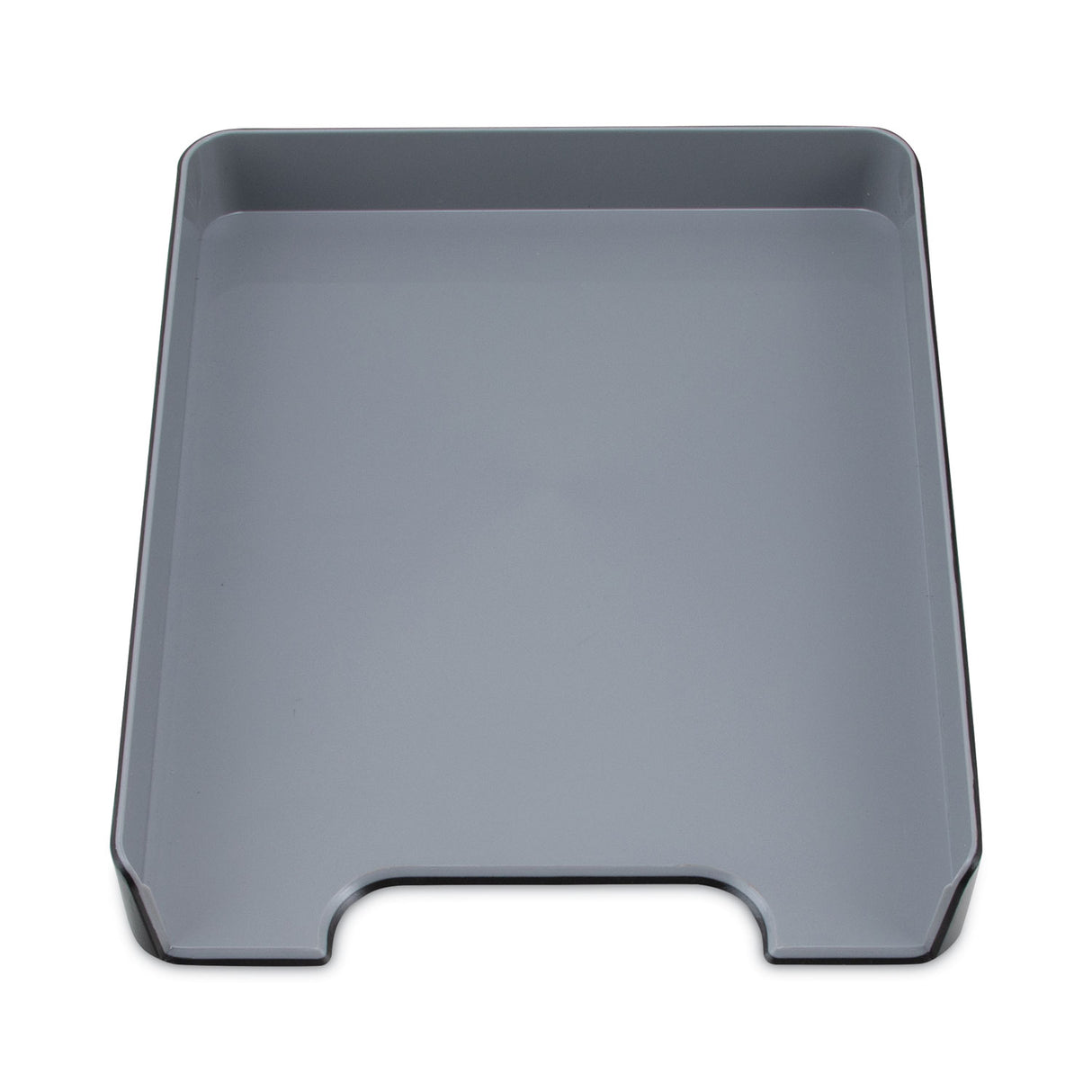 Advantus Fusion Letter Tray, 1 Section, Letter Size Files, 9.75" x 12.5" x 1.75", Black (37678)