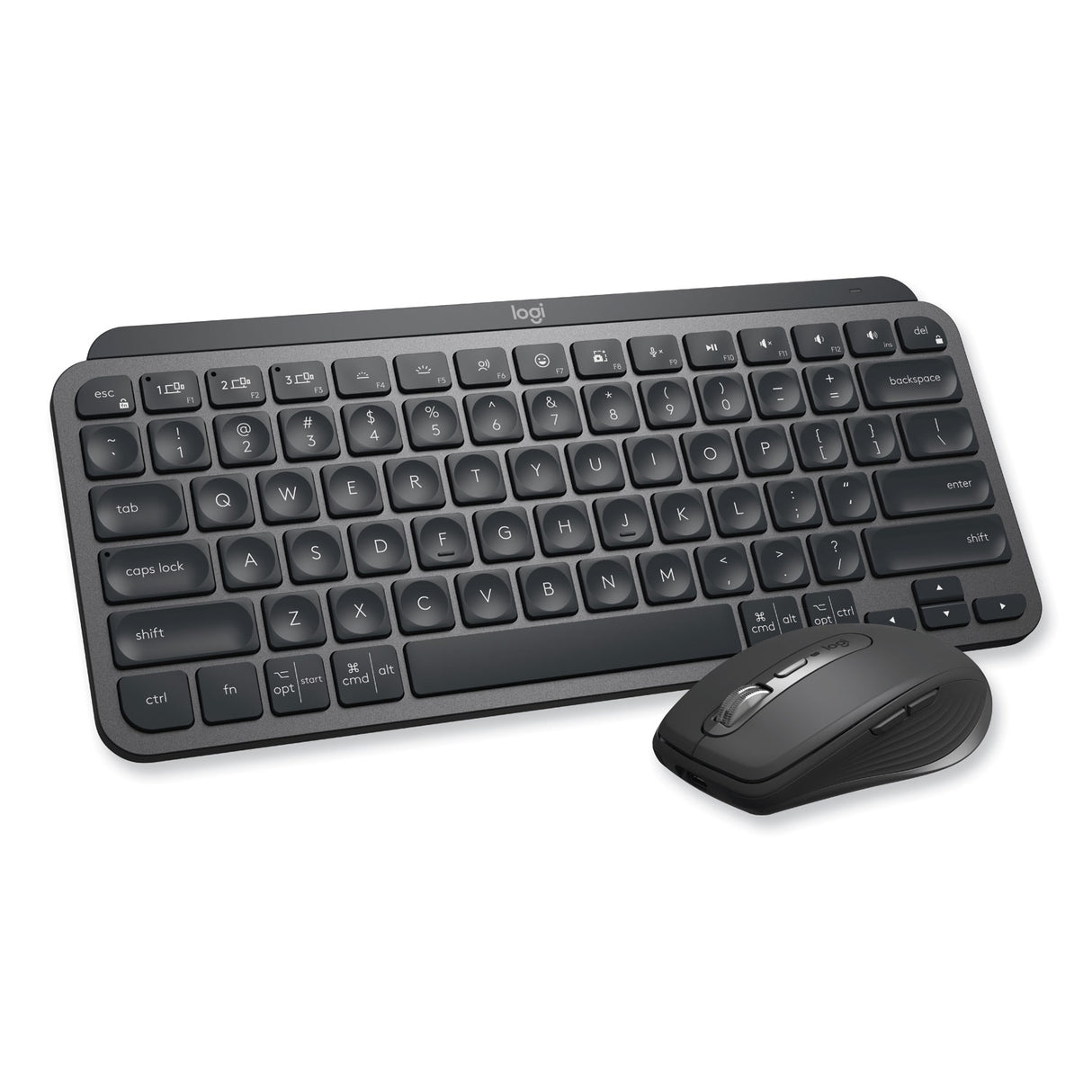 Logitech MX Keys Mini Combo for Business Wireless Keyboard and Mouse, 2.4 GHz Frequency/32 ft Wireless Range, Graphite (920011048)