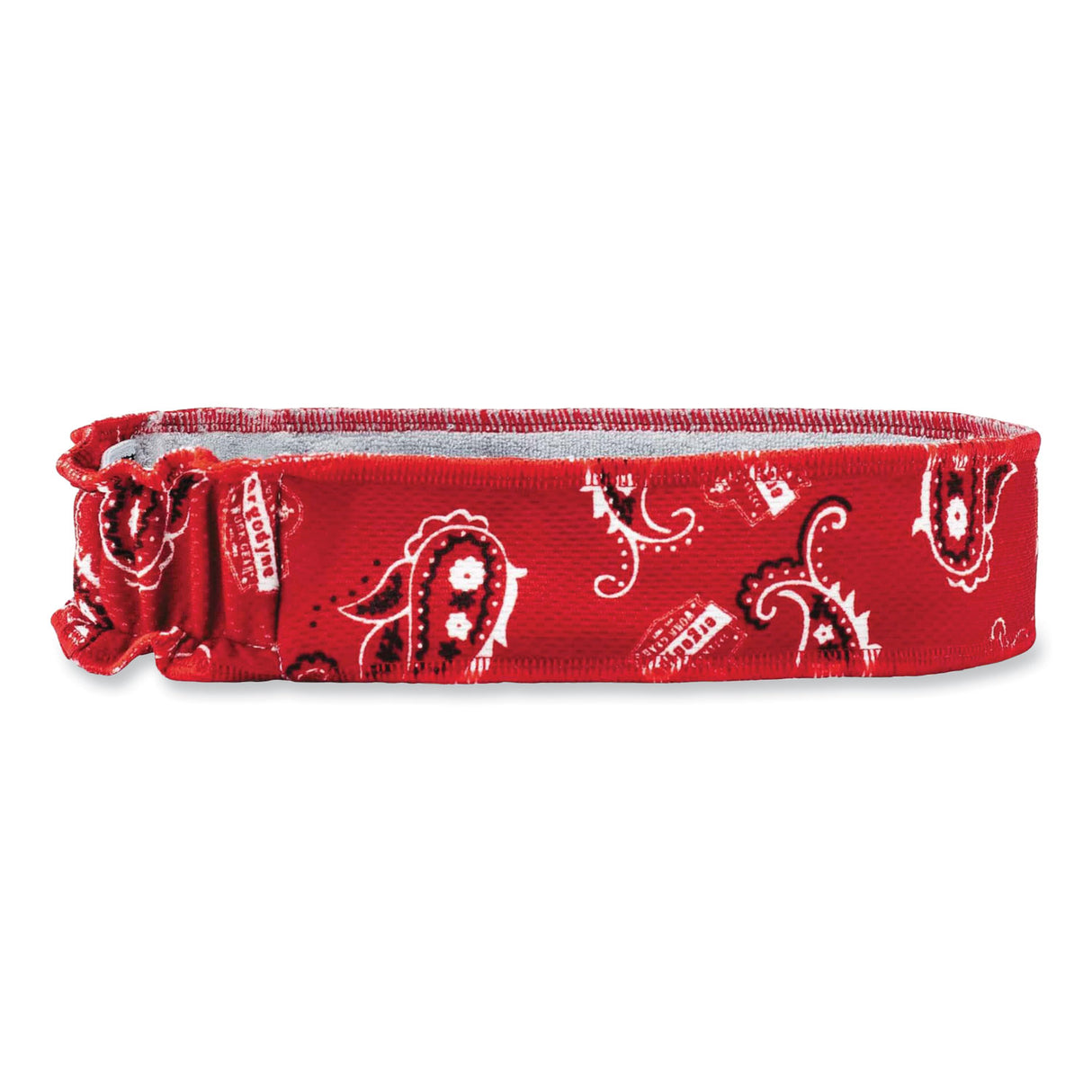 ergodyne Chill-Its 6605 High-Performance Cotton Terry Cloth Sweatband, One Size Fits Most, Red Western (12423)
