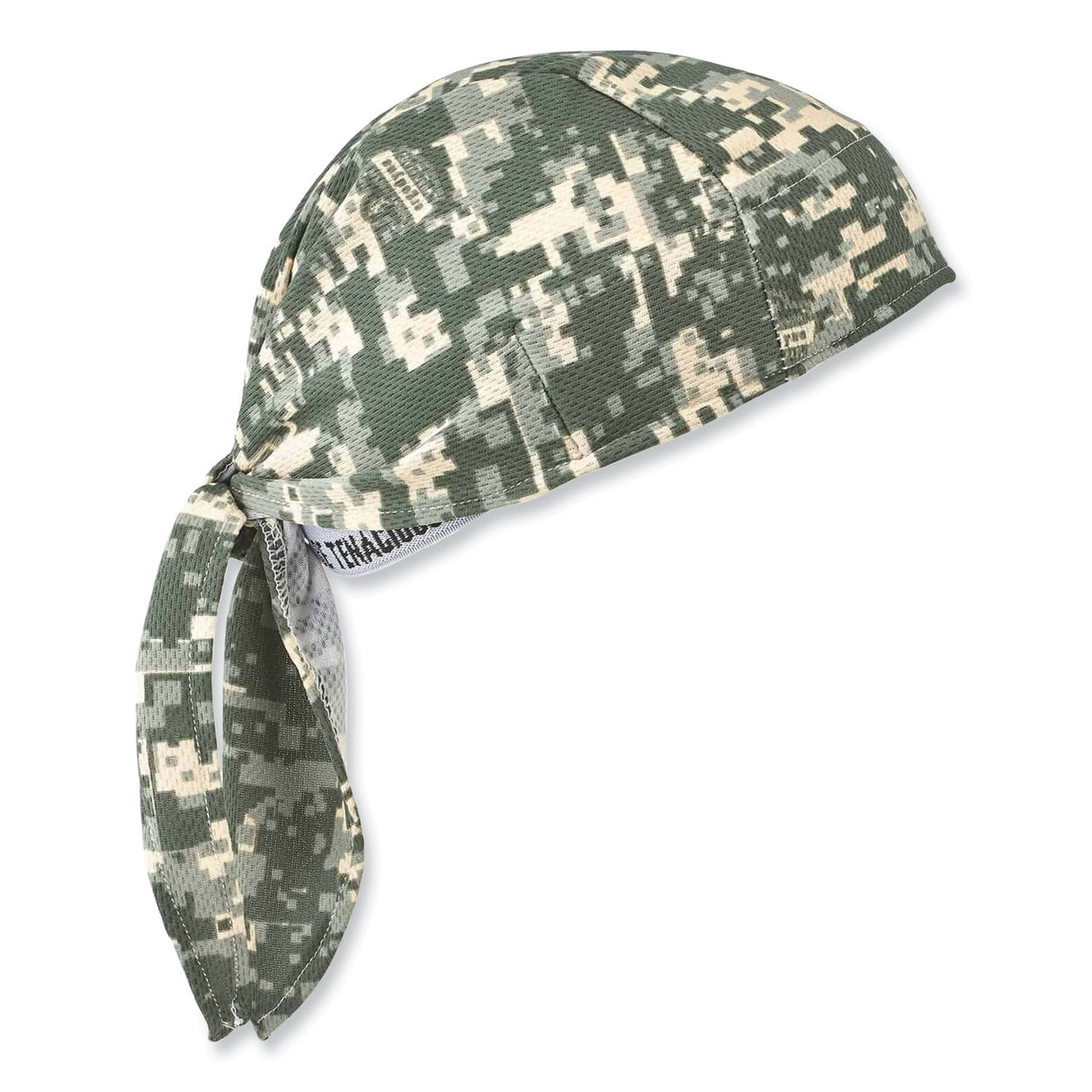 ergodyne Chill-Its 6615 High-Performance Bandana Doo Rag with Terry Cloth Sweatband, One Size Fits Most, Camo (12478)