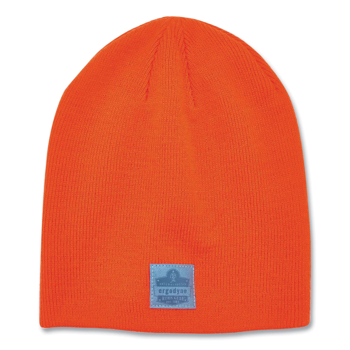 ergodyne N-Ferno 6812 Rib Knit Beanie, One Size Fits Most, Orange (16814)