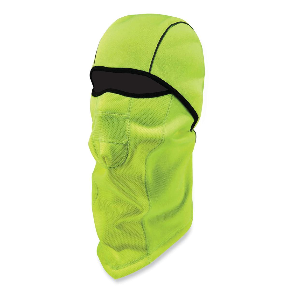ergodyne N-Ferno 6823 Hinged Balaclava Face Mask, Fleece, One Size Fits Most, Lime (16834)