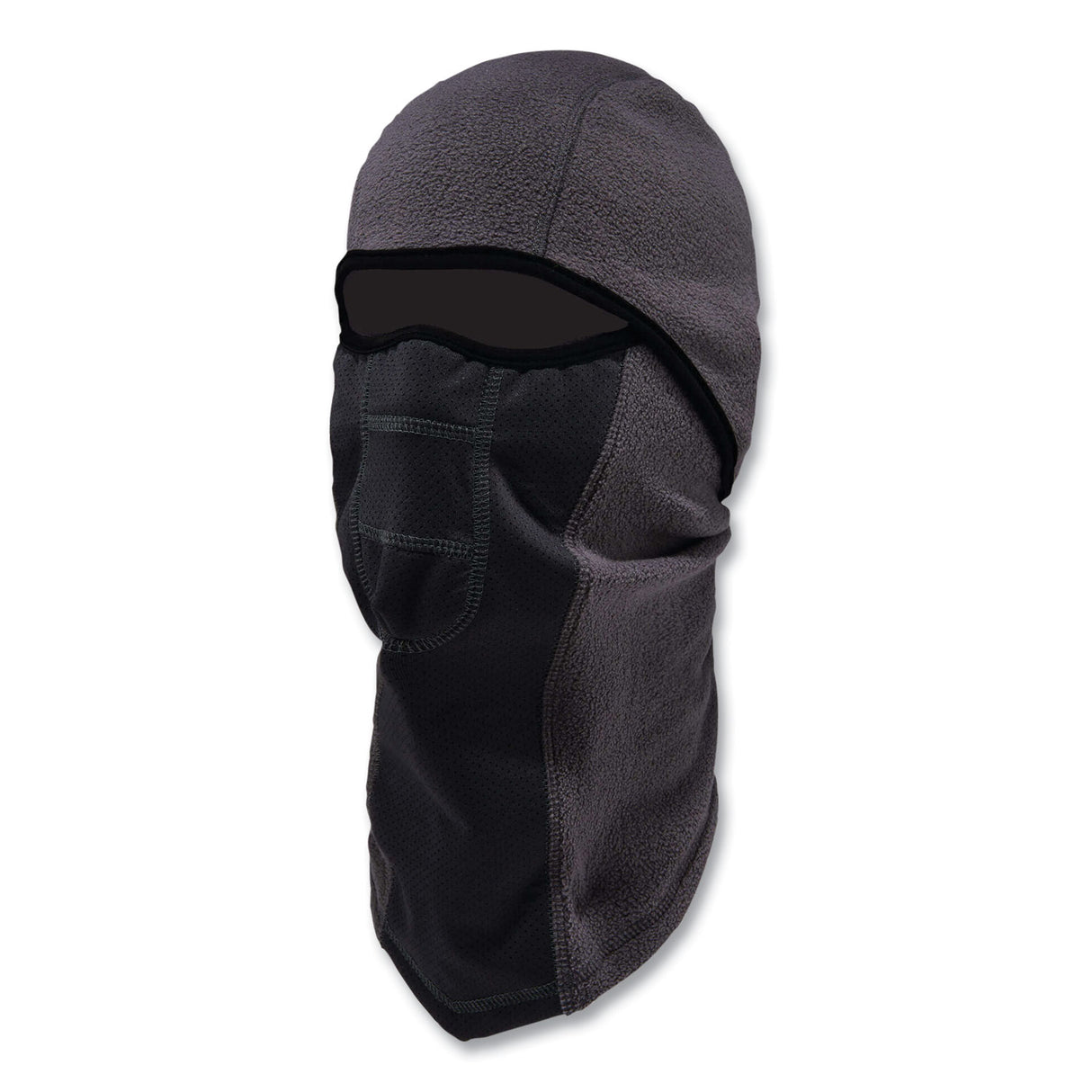 ergodyne N-Ferno 6823 Hinged Balaclava Face Mask, Fleece, One Size Fits Most, Gray (16835)