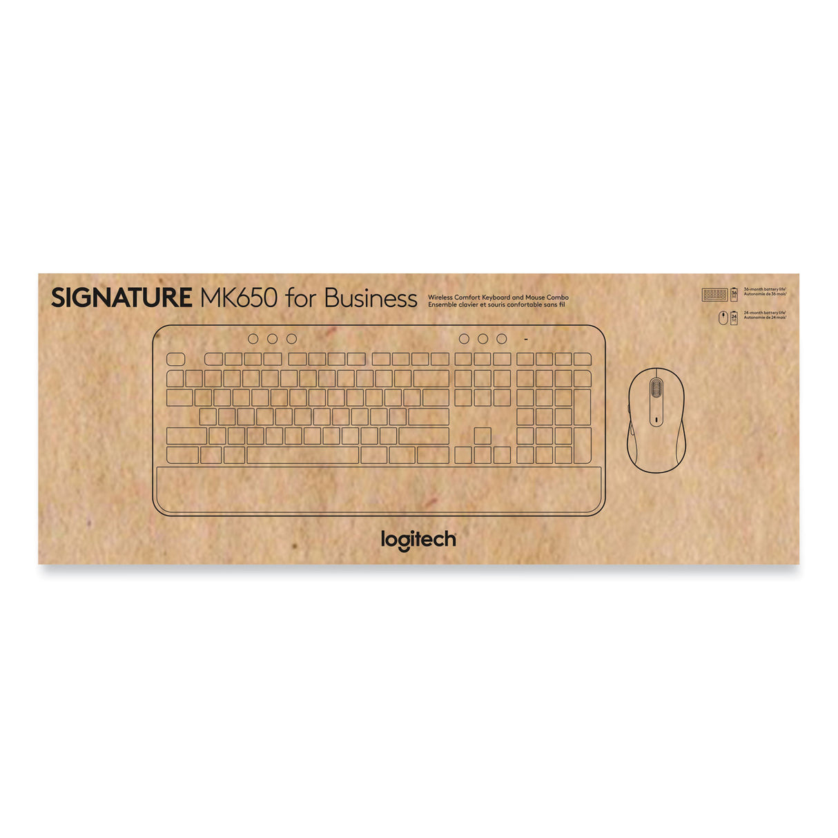 Logitech Signature Mk650 Combo For Business - Offwhite - Brown B (920011018)