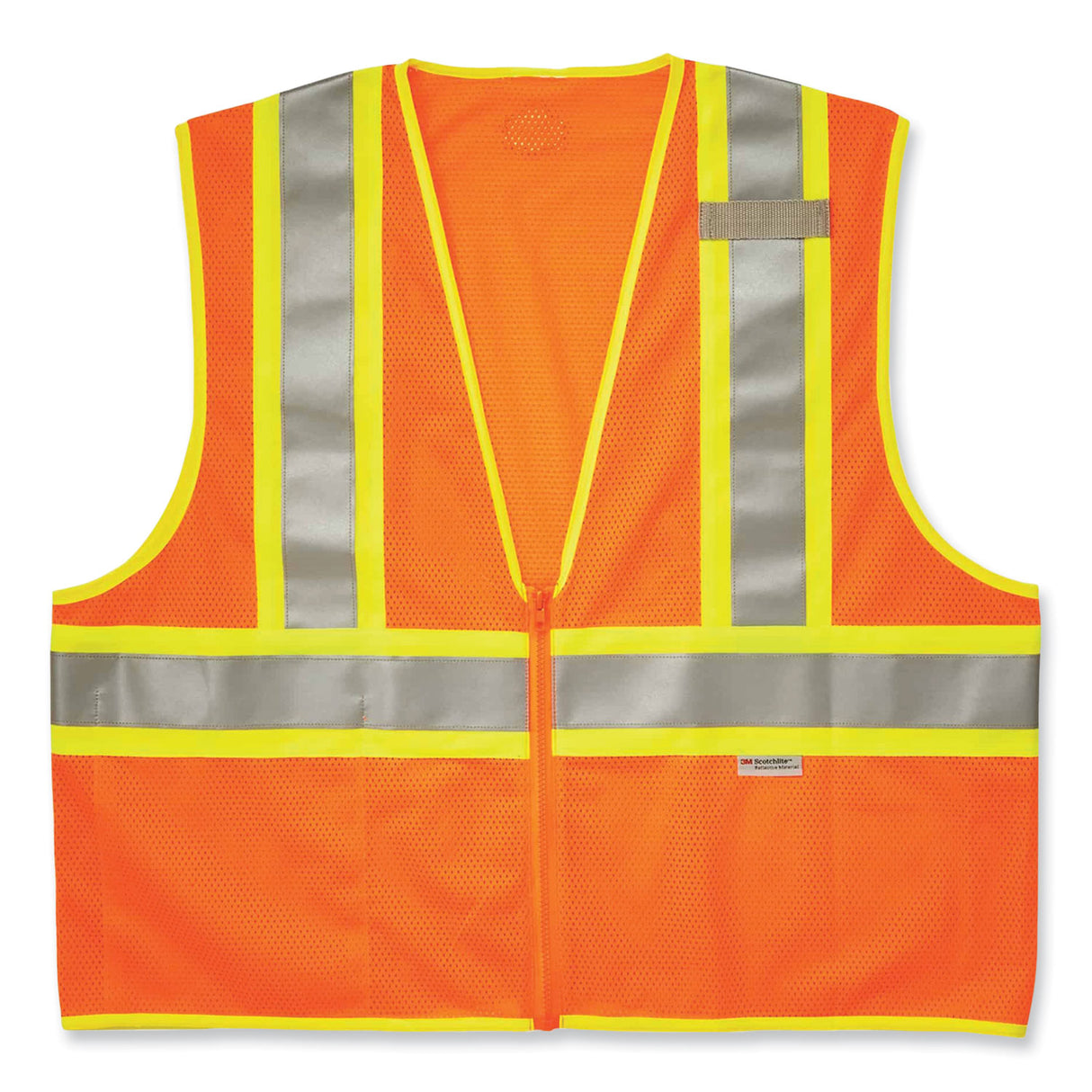 ergodyne GloWear 8230Z Class 2 Two-Tone Mesh Zipper Vest, Polyester, Large/X-Large, Orange (21315)