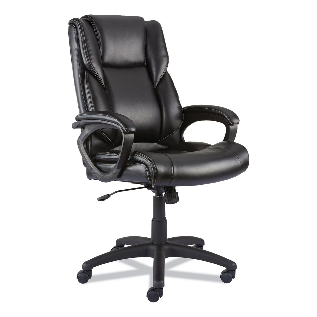 Alera Brosna Series Mid-Back Task Chair, Supports Up to 250 lb, 18.15" to 21.77 Seat Height, Black Seat/Back, Black Base (ALEBRN42B19)