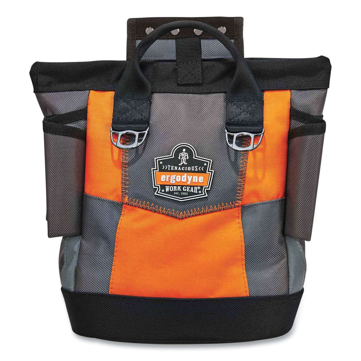 ergodyne Arsenal 5527 Premium Topped Tool Pouch with Hinged Closure, 6 x 10 x 11.5, Polyester, Orange (13627)