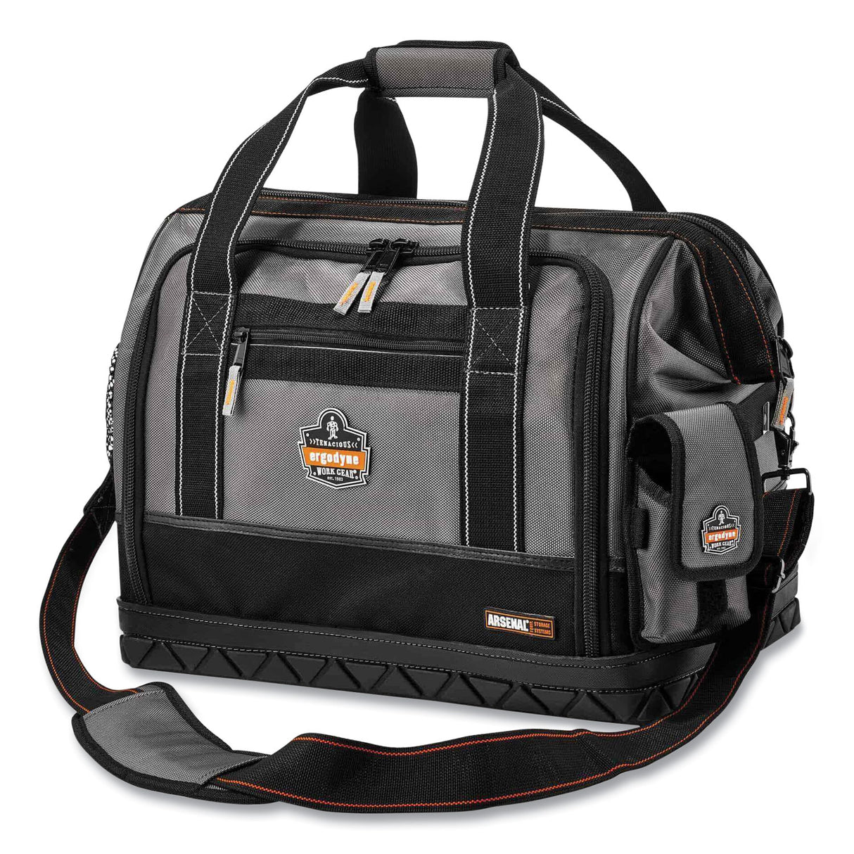 ergodyne Arsenal 5815 Open Face Tool Organizer, Large, 61 Compartments, 11 x 18 x 13, Ballistic Polyester, Black/Gray (13715)