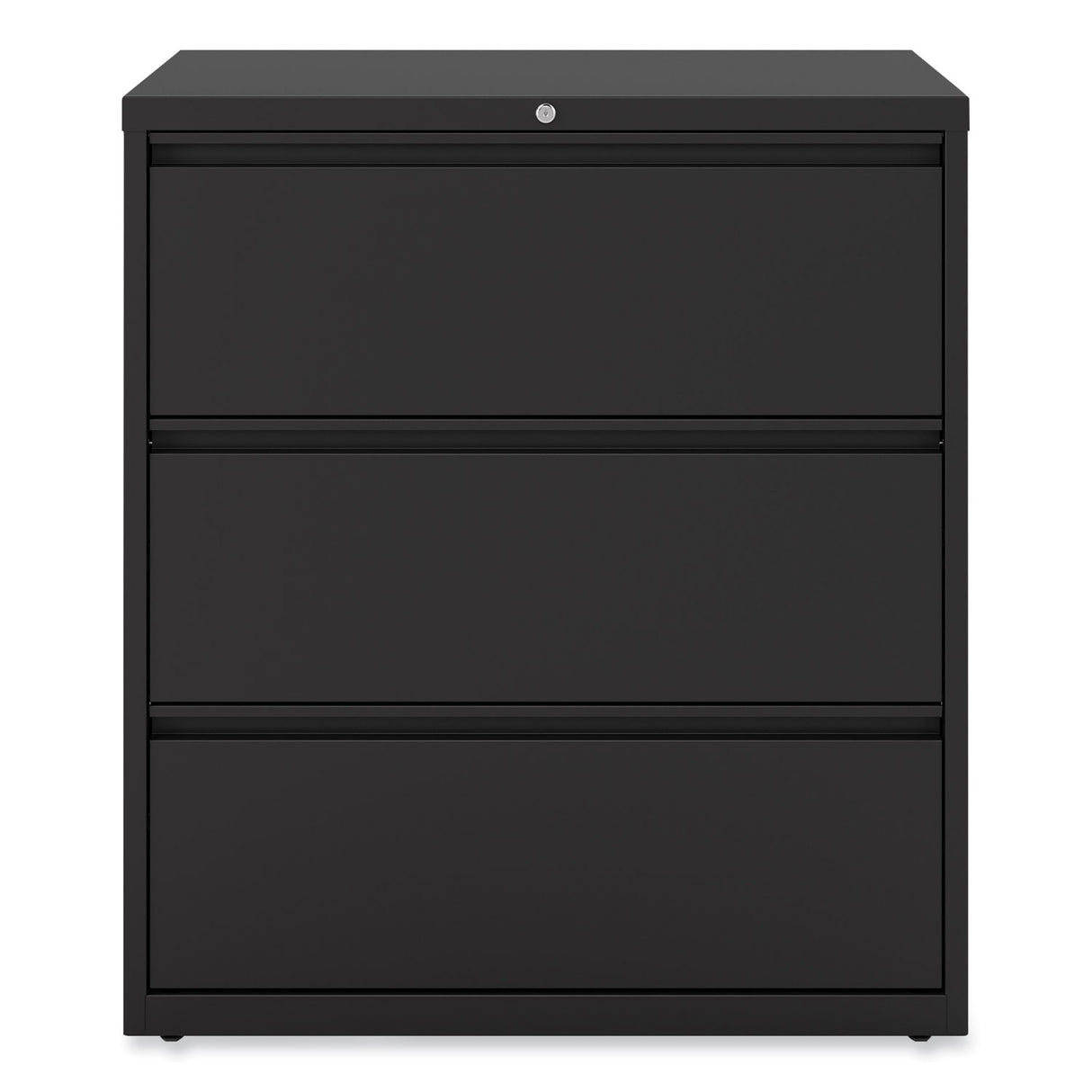 Alera Lateral File, 3 Legal/Letter/A4/A5-Size File Drawers, Black, 36" x 18.63" x 40.25" (ALEHLF3641BL)