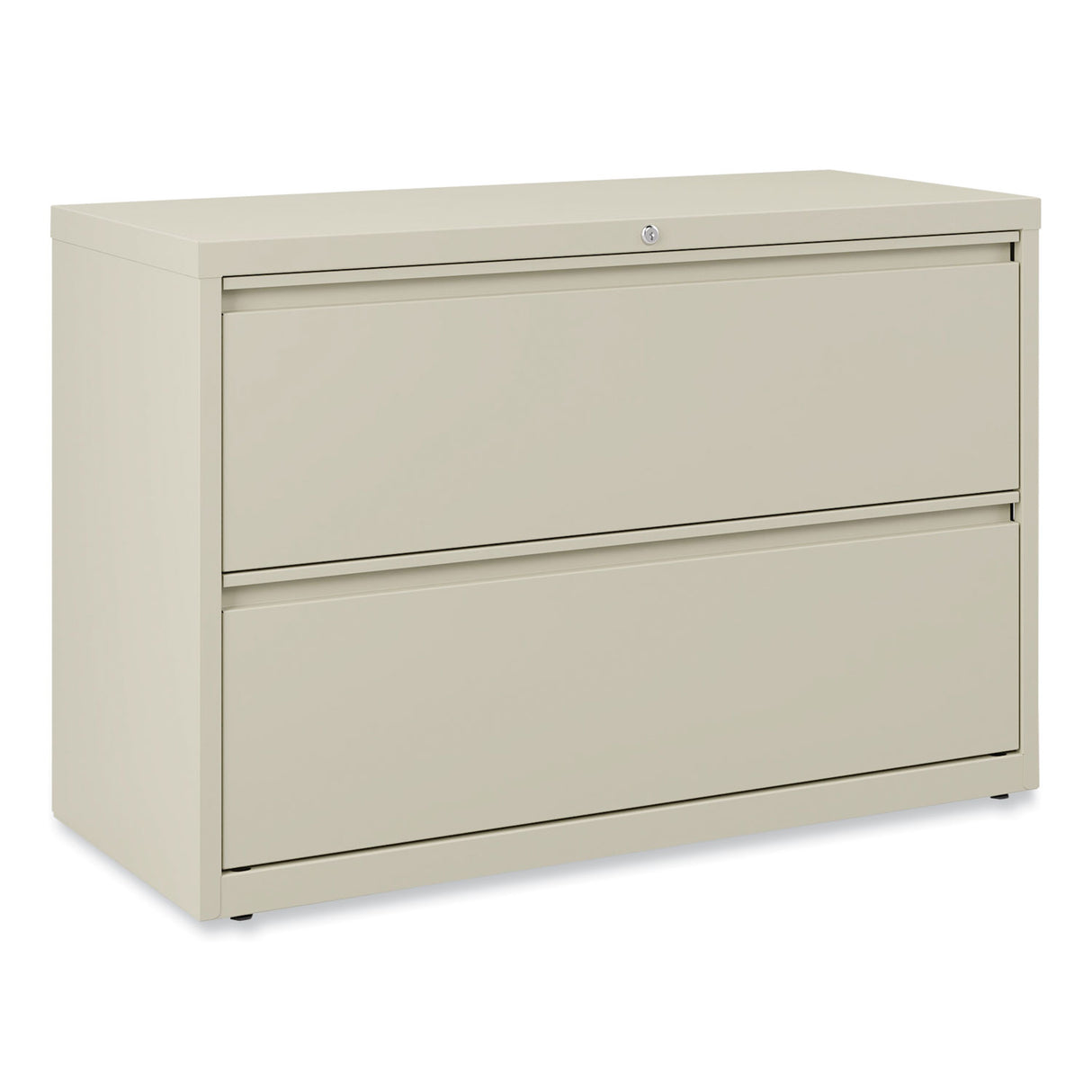 Alera Lateral File, 2 Legal/Letter-Size File Drawers, Putty, 42" x 18.63" x 28" (ALEHLF4229PY)