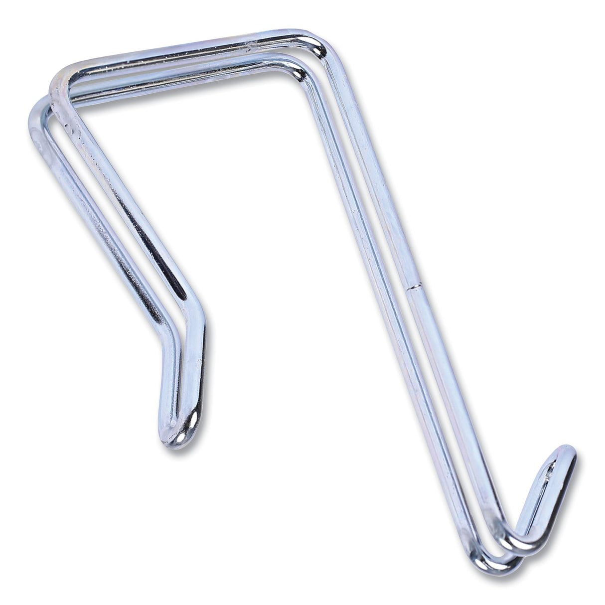Alera Single Sided Partition Garment Hook, Steel, 0.5 x 3.13 x 4.75, Over-the-Door/Over-the-Panel Mount, Silver, 2/Pack (ALECH1SR)