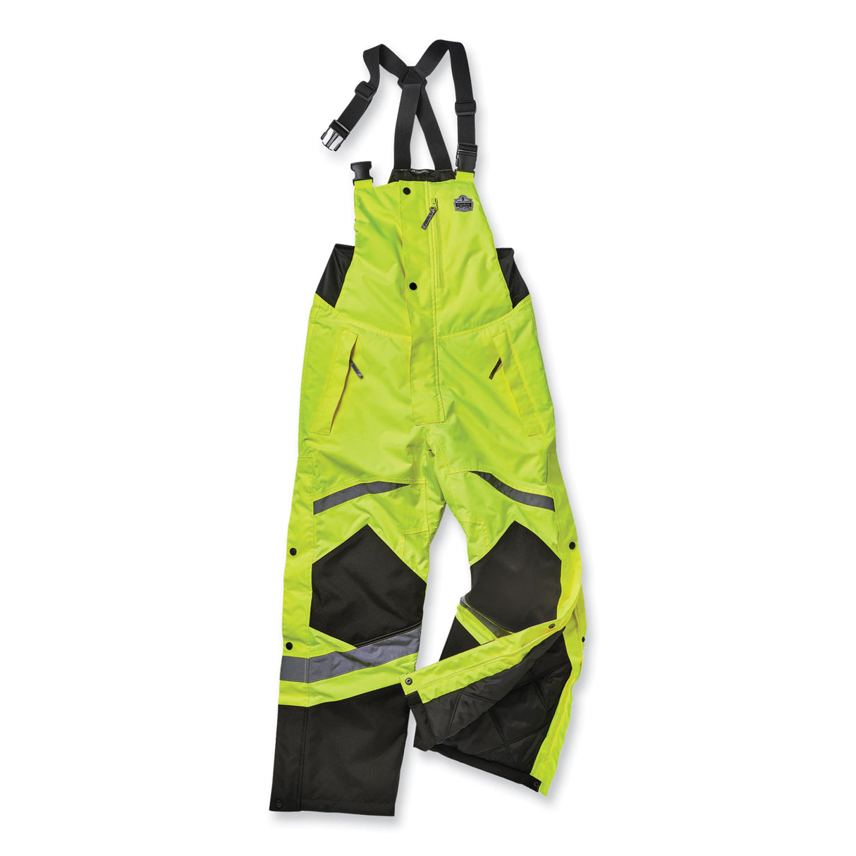 ergodyne GloWear 8928 Class E Hi-Vis Insulated Bibs, Small, Lime (25522)