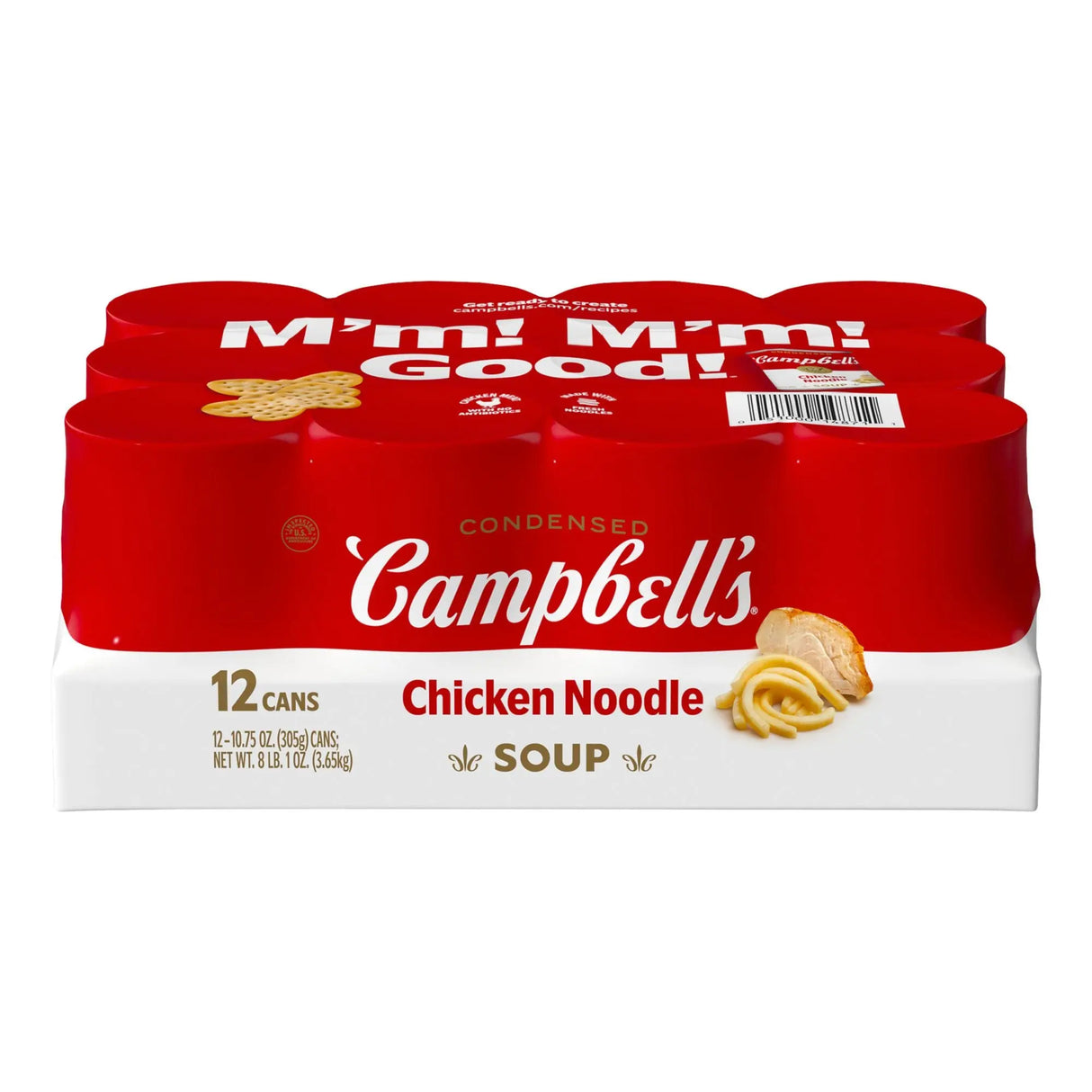 Campbell's Chicken Noodle Soup (12-Pack, 10.75 oz Each) | Hearty Condensed Comfort Campbell's