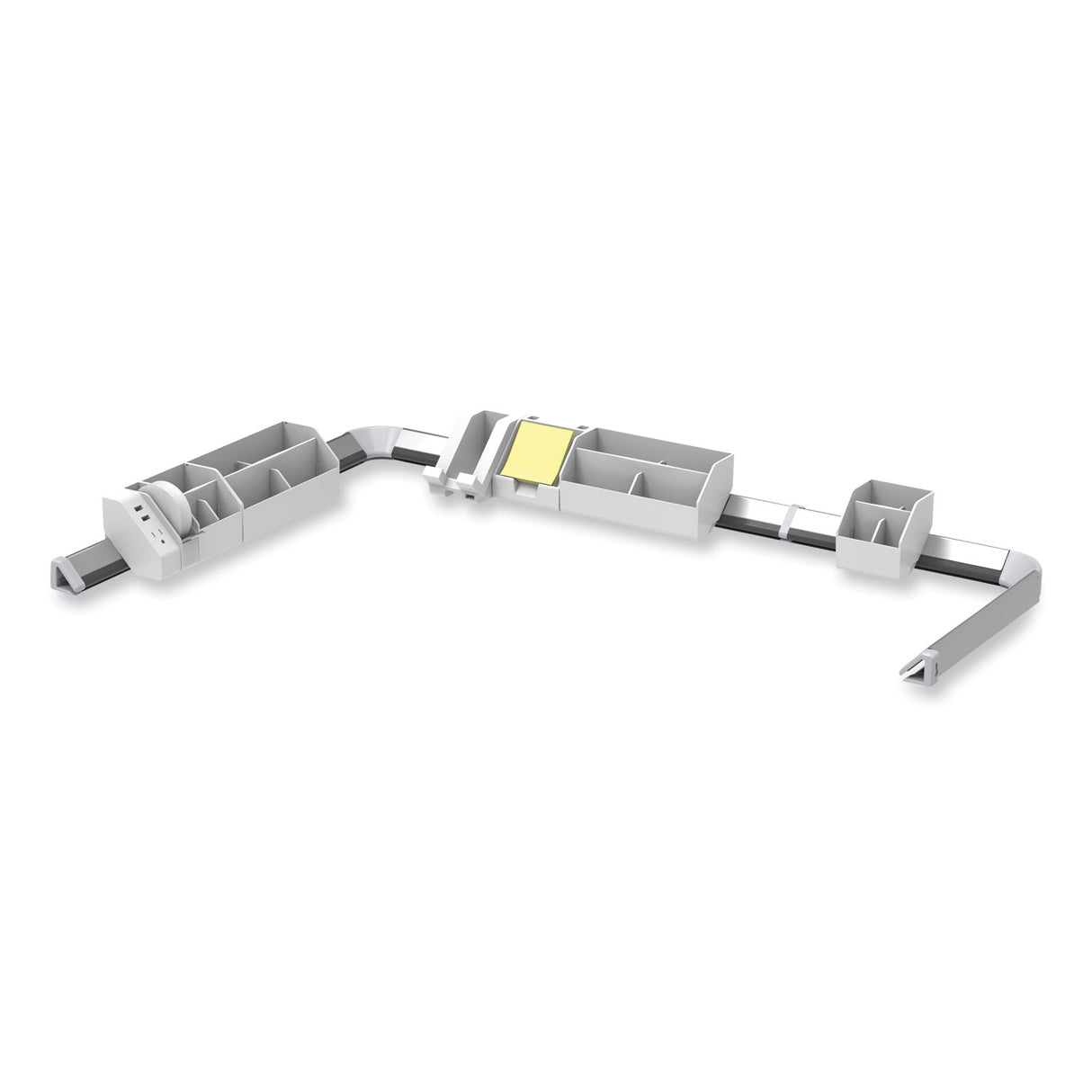 Bostitch Konnect Desk Organizer and Cable Management 17-Piece Kit, Plastic, White (KTCKIT5WHITE)