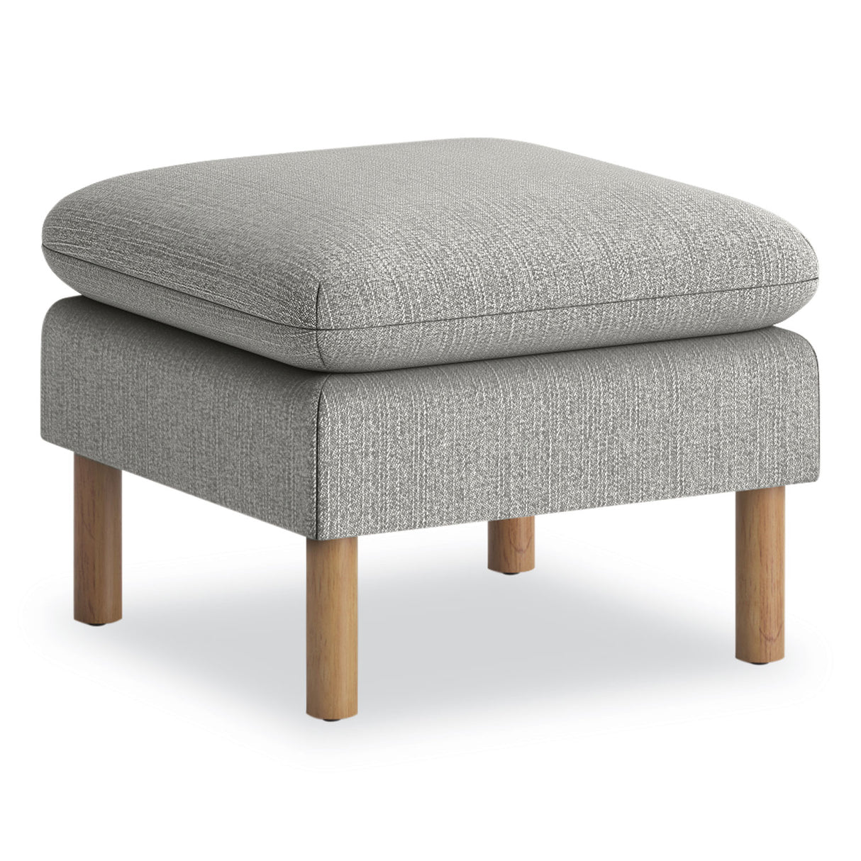 HON Parkwyn Series Ottoman, 23" x 23" x 17.5", Gray/Oak (VP3LOTTGRY)