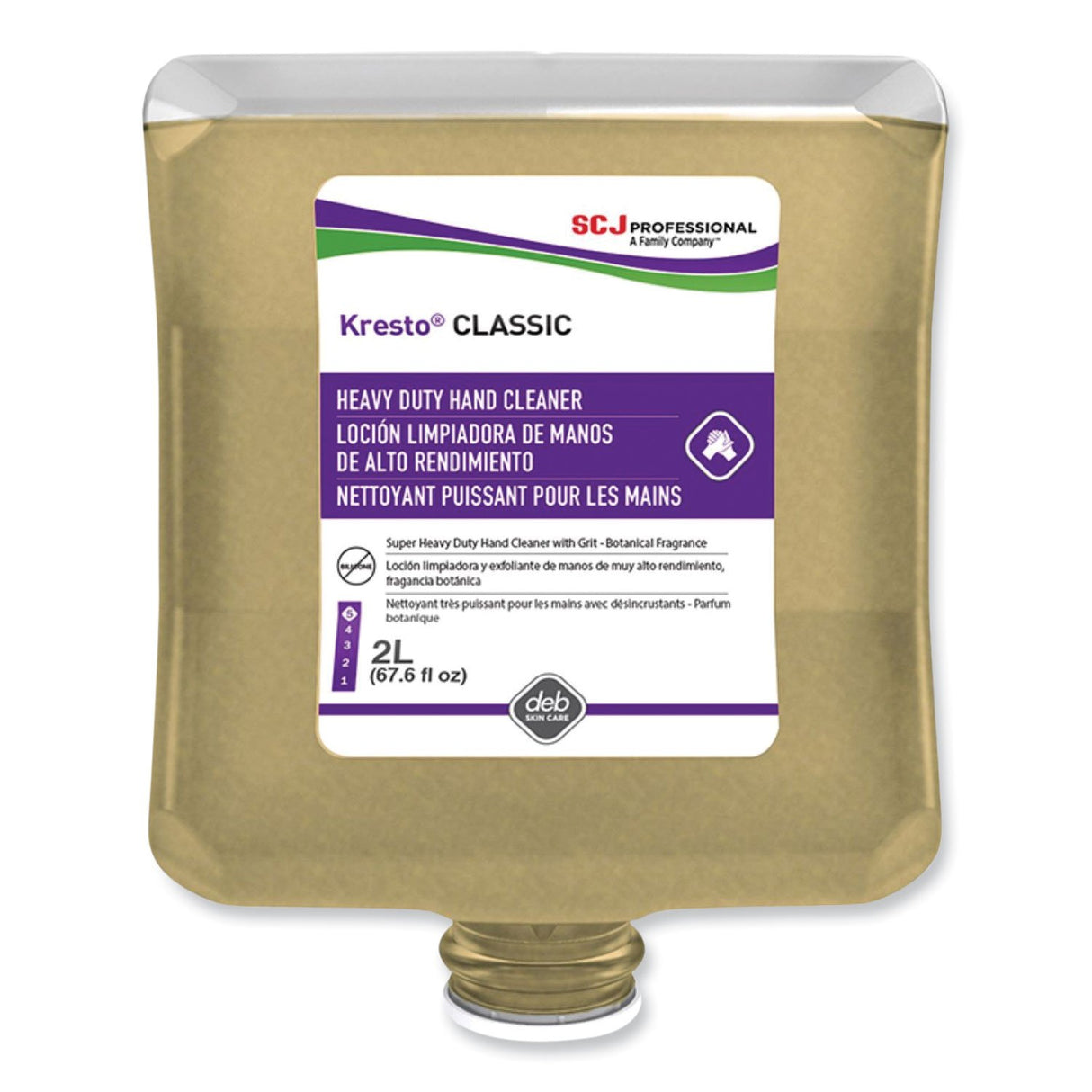 SC Johnson Professional Kresto Cherry Heavy Duty Hand Cleaner Manual Cartridge Refill, Cherry Scent, 2 L, 4/Carton (KCH2LT)