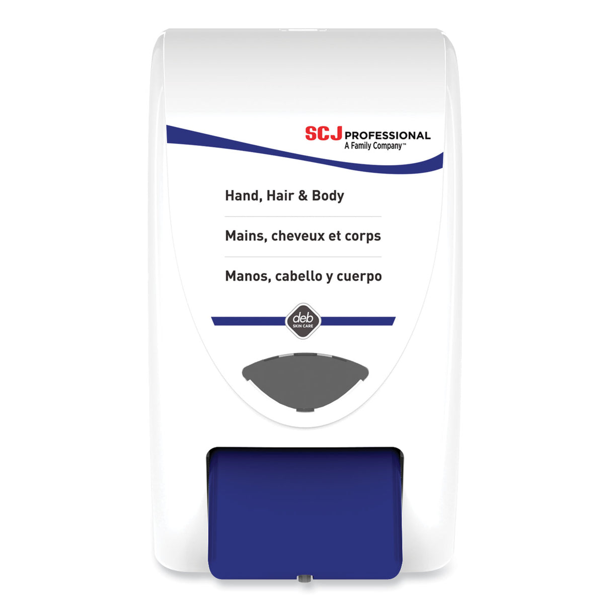 SC Johnson Professional Cleanse Hand, Hair and Body Dispenser, 2 L, 6.4 x 5.7 x 11.5, White/Blue, 8/Carton (SHW2LDP)