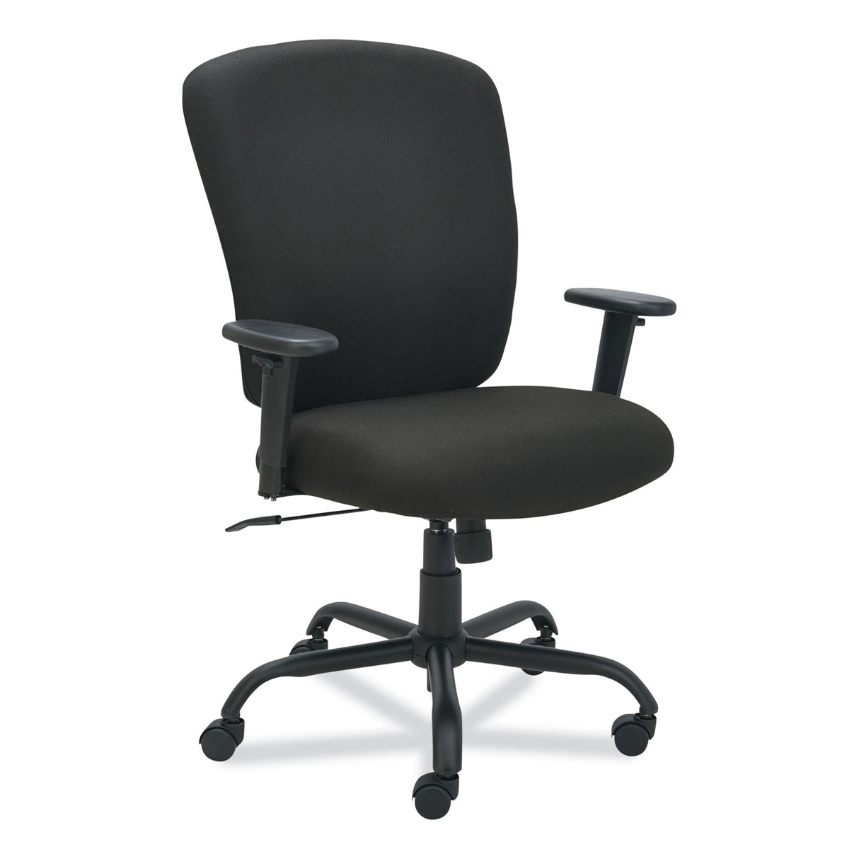 Alera Mota Series Big and Tall Chair, Supports Up to 450 lb, 19.68" to 23.22" Seat Height, Black (ALEMT4510)