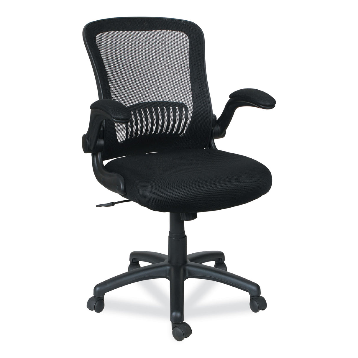 Alera EB-E Series Swivel/Tilt Mid-Back Mesh Chair, Supports Up to 275 lb, 18.11" to 22.04" Seat Height, Black (ALEEBE4217)