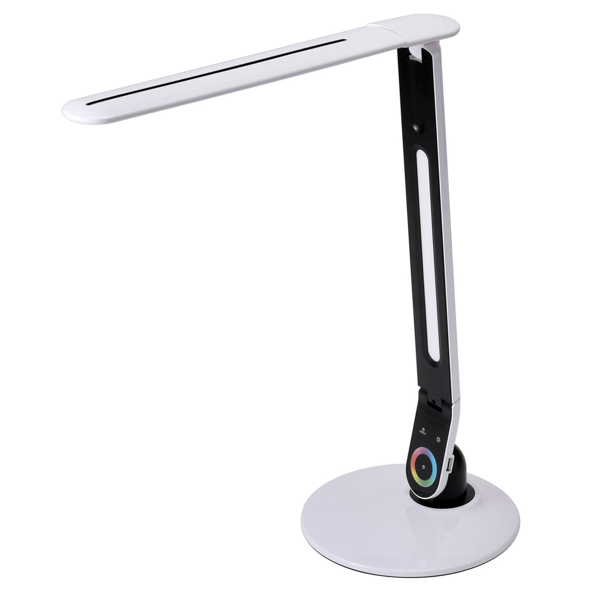 Bostitch Office Color Changing Desk Lamp with RGB Arm, 20" High, White (VLED1605)
