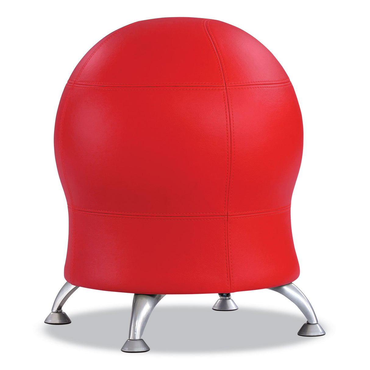 Safco Zenergy Ball Chair, Backless, Supports Up to 250 lb, Red Vinyl (4751RV)