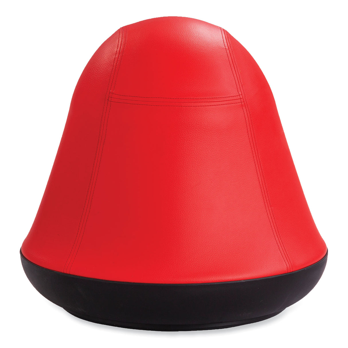Safco Runtz Swivel Ball Chair, Backless, Supports Up to 250 lb, Red Vinyl (4761RV)