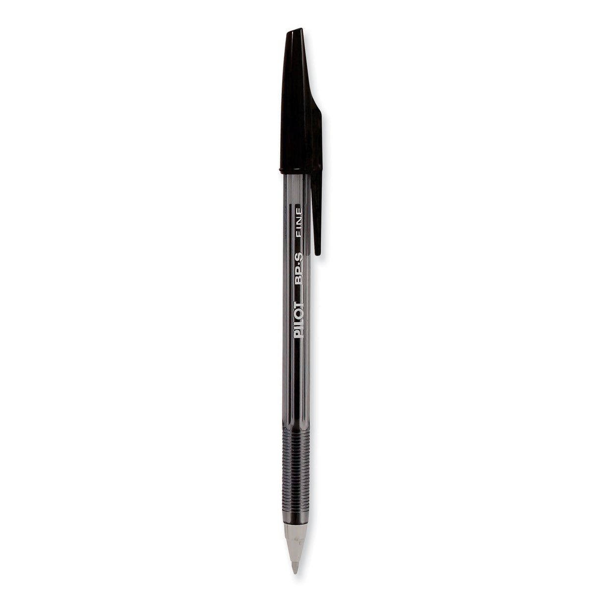 Pilot Better Ballpoint Pen, Stick, Fine 0.7 mm, Black Ink, Smoke Barrel, Dozen (35011)