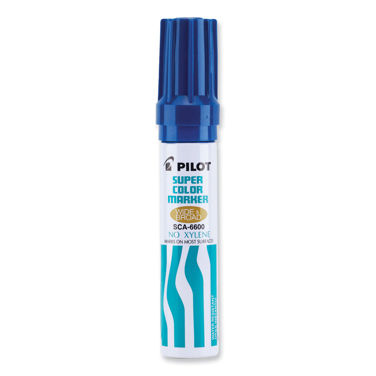 Pilot Jumbo Refillable Permanent Marker, Broad Chisel Tip, Blue (45200)