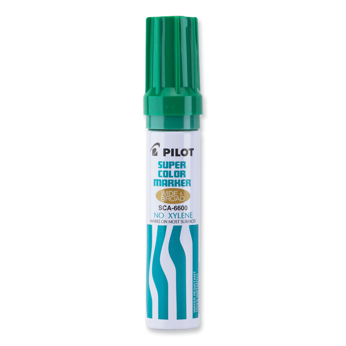 Pilot Jumbo Refillable Permanent Marker, Broad Chisel Tip, Green (45400)