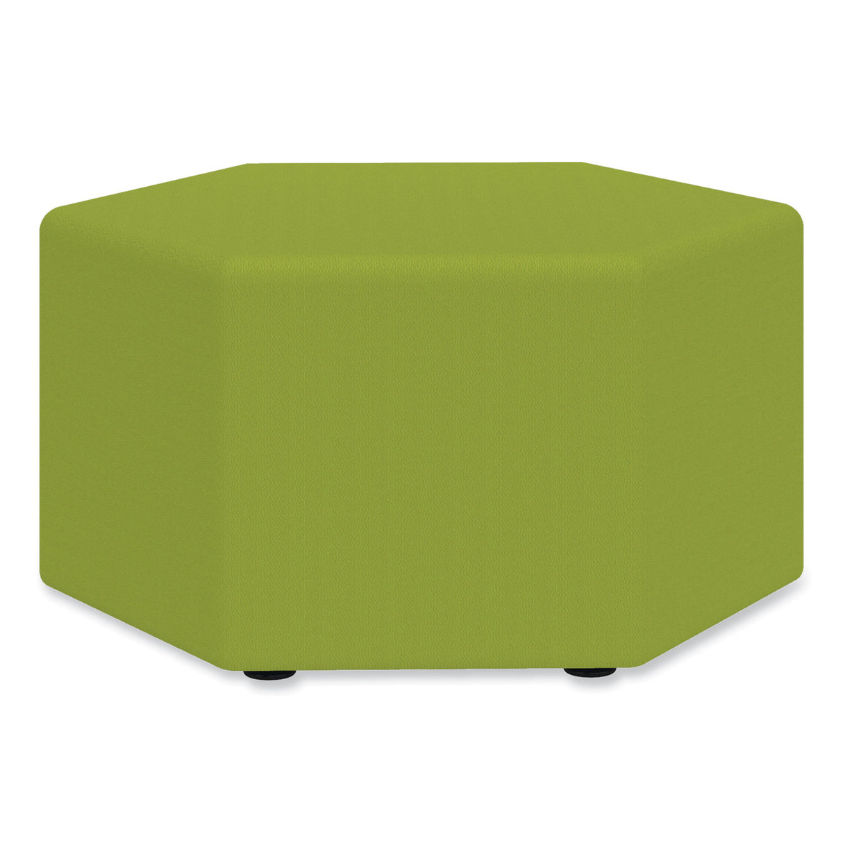 Safco Learn 30" Hexagon Vinyl Ottoman, 30w x 30d x 18h, Green (8124GV)