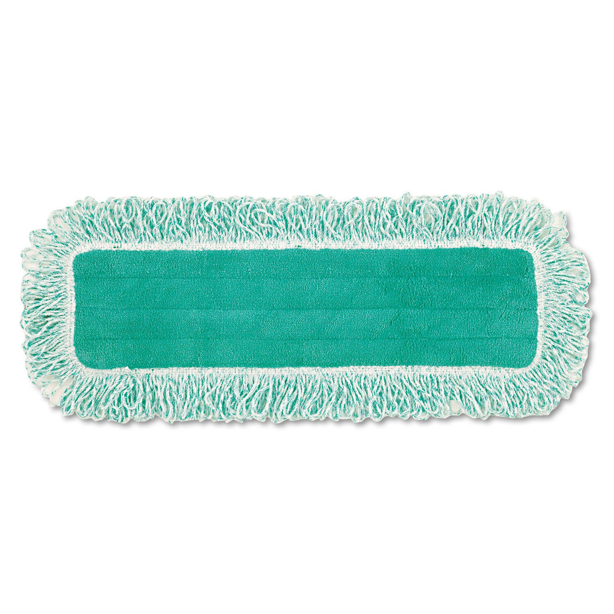 Rubbermaid Commercial Dust Pad with Fringe, Microfiber, 18" Long, Green, 6/Carton (Q418GNCT)
