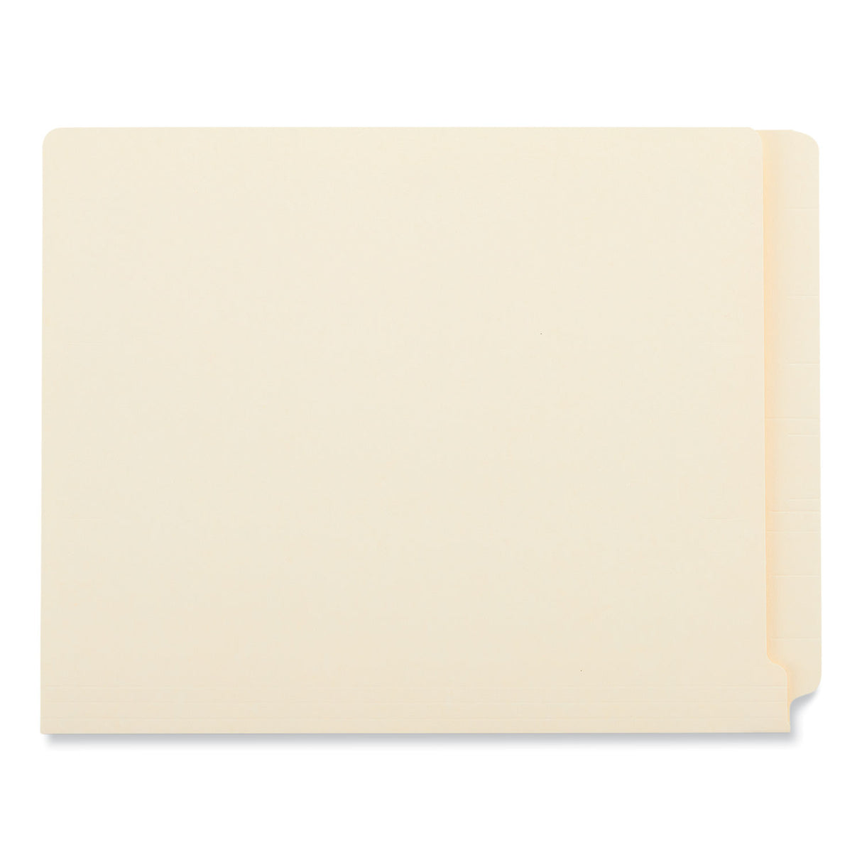 Universal Deluxe Reinforced End Tab Folders, 9" High Front, Straight Tabs, Letter Size, 0.75" Expansion, Manila, 100/Box (UNV13300)