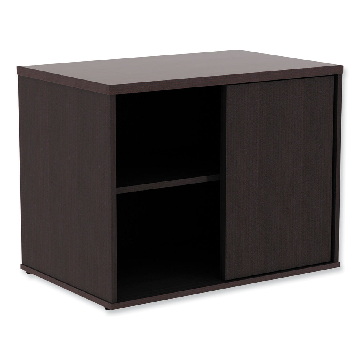 Alera Open Office Low Storage Cab Cred, 29.5w x 19.13d x 22.78h, Espresso (ALELS593020ES)