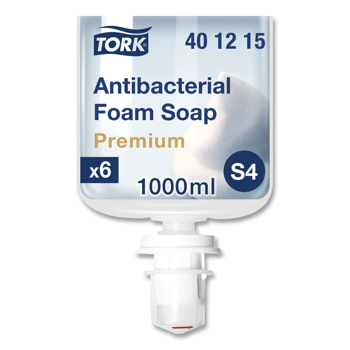 Tork Premium Antibacterial Foam Soap Refill, Unscented, 1 L, 6/Carton (401215)