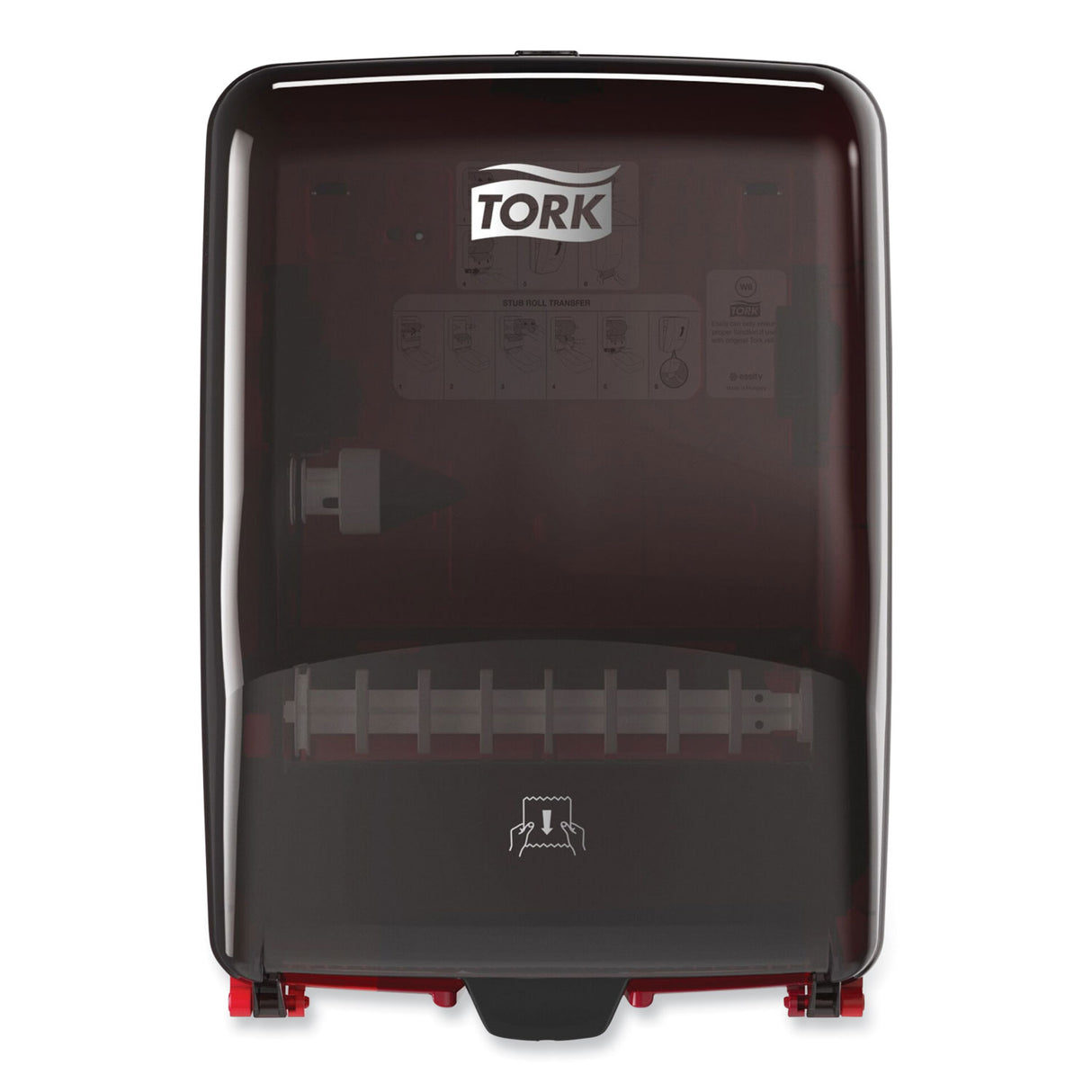 Tork Washstation Dispenser, 12.56 x 10.57 x 18.09, Red/Smoke (651228)