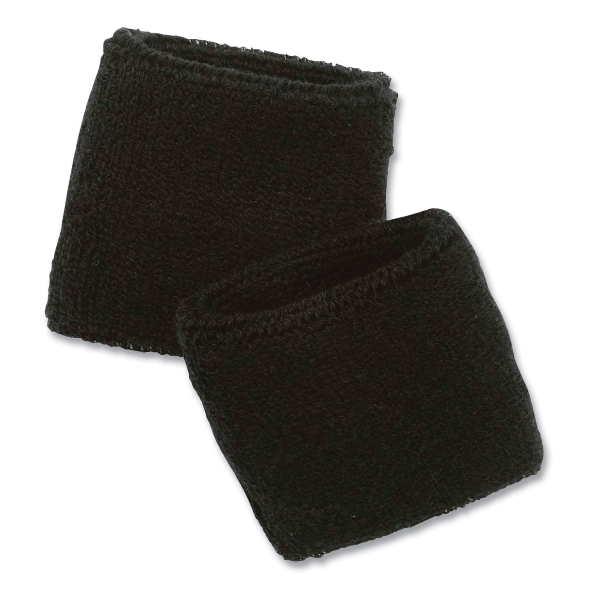 ergodyne Chill-Its 6500 Wrist Terry Cloth Sweatband, Cotton Terry, One Size Fits Most, Black (12402)