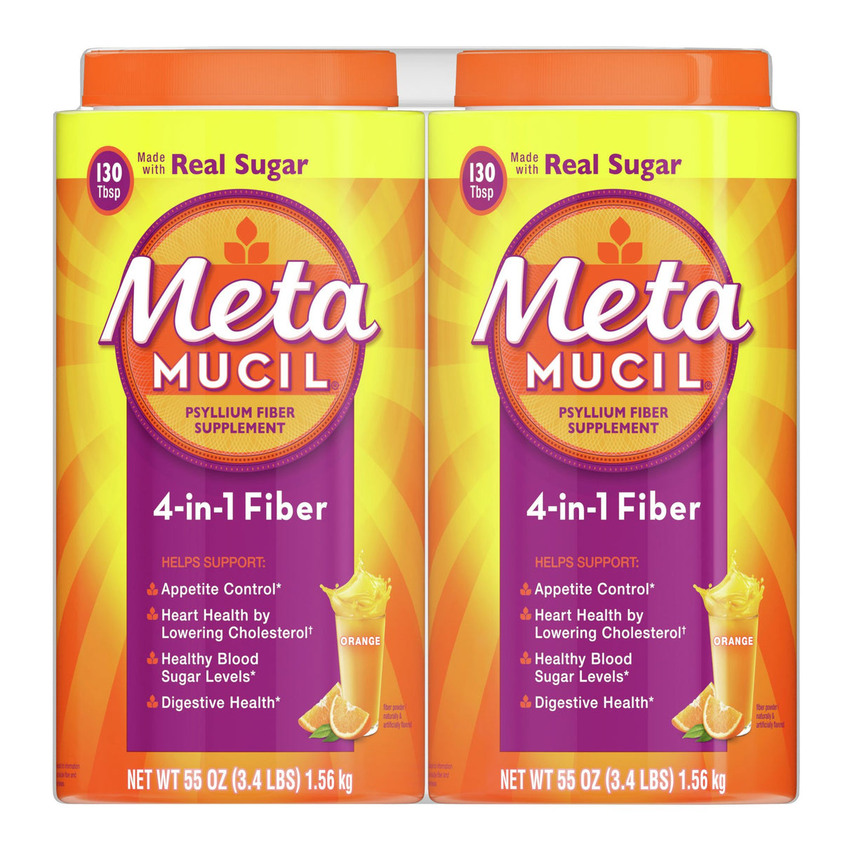 Metamucil powder drink real sugar 260 servings
