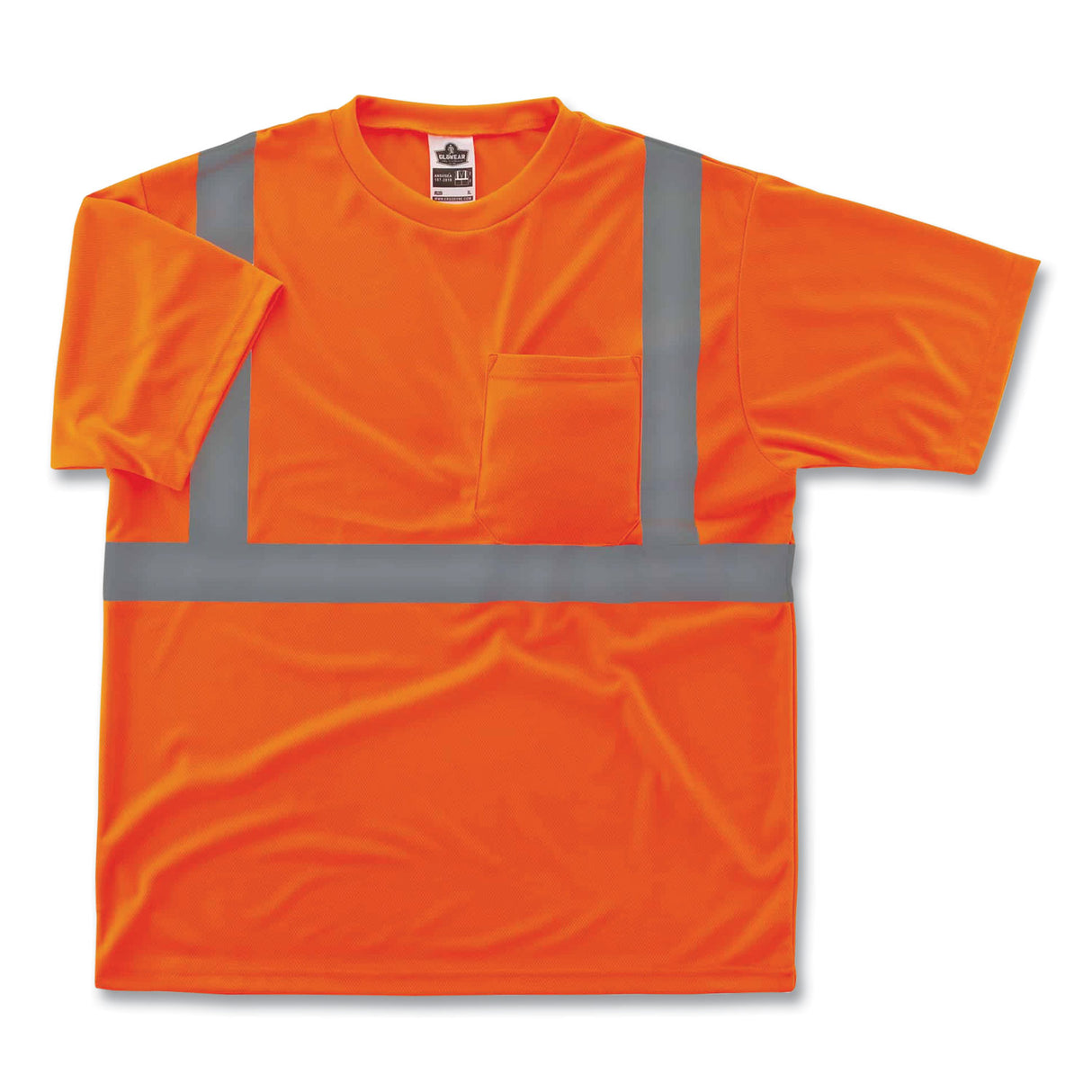 ergodyne GloWear 8289 Class 2 Hi-Vis T-Shirt, Polyester, Orange, 4X-Large (21518)