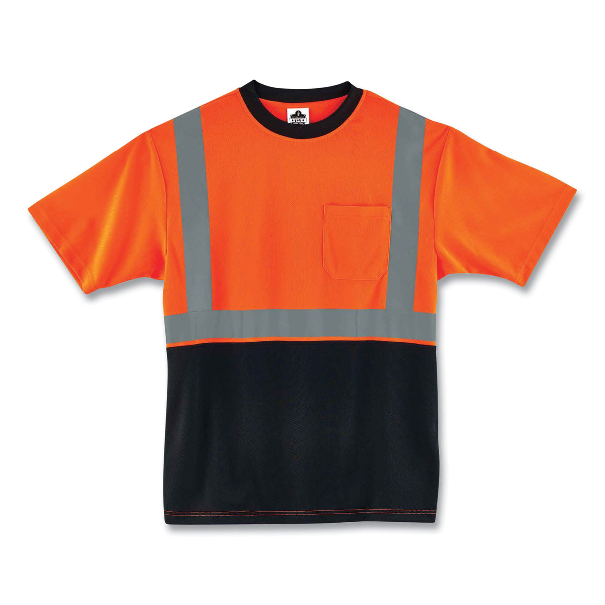 ergodyne GloWear 8289BK Class 2 Hi-Vis T-Shirt with Black Bottom, 3X-Large, Orange (22517)