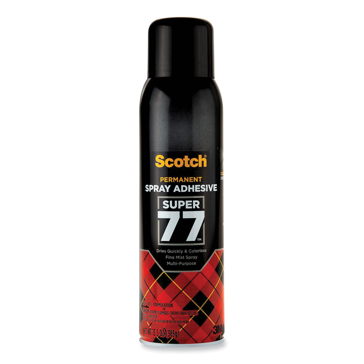 Scotch Super 77 Multipurpose Spray Adhesive, 13.57 oz, Dries Clear